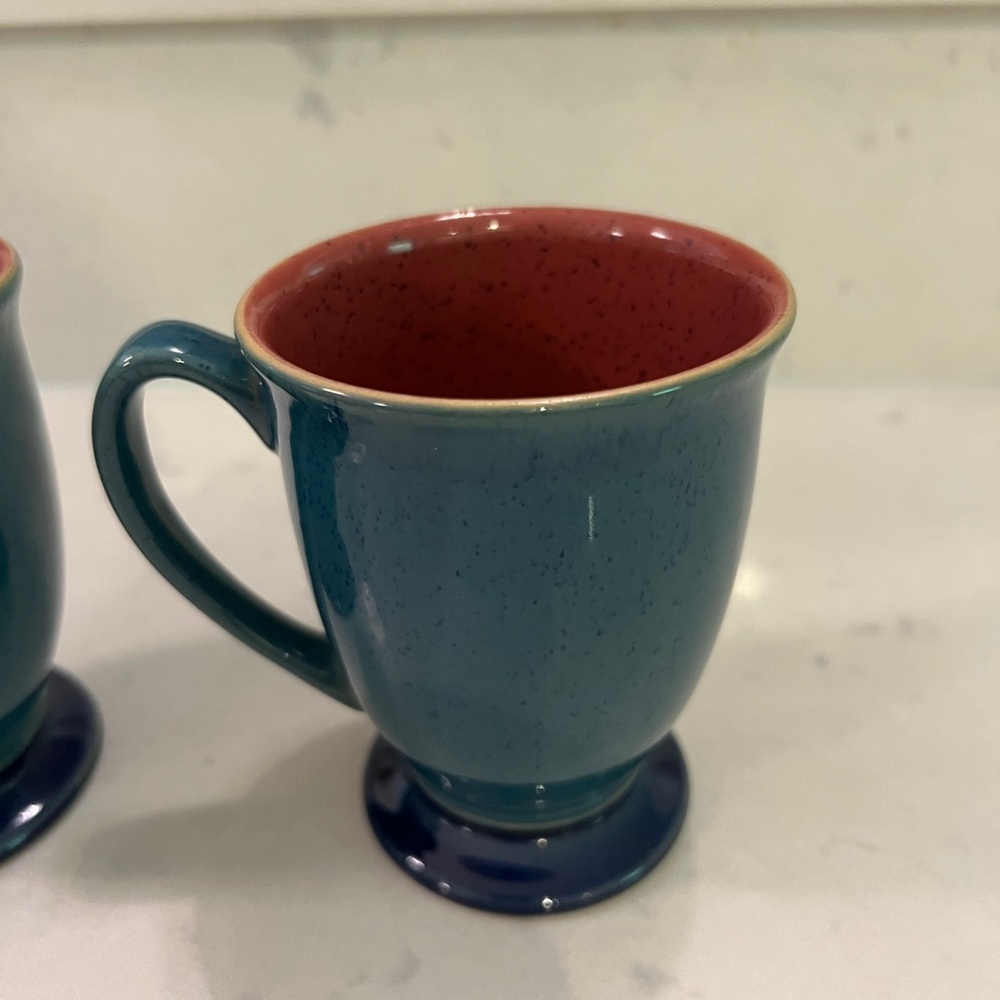 Denby footed coffee mug set of 3 - Picture 5 of 8
